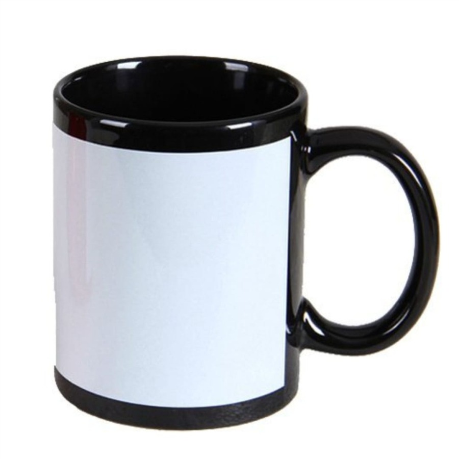 Imported Black Patch Mug