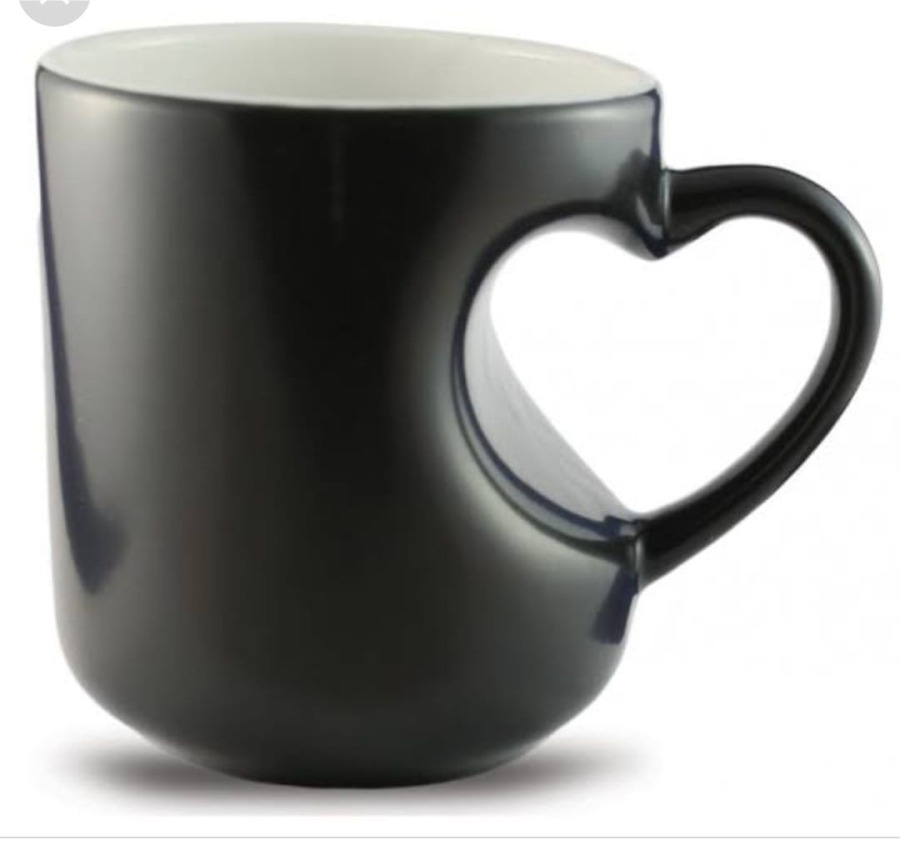 Mug Printing (21) Imported Inside Heart Handle Magic Mug
